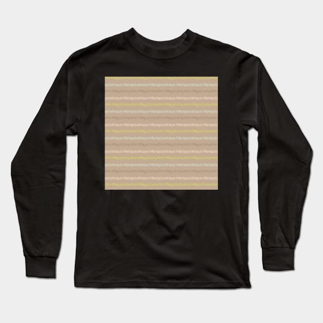 Squiggle Pattern Long Sleeve T-Shirt by greenoriginals